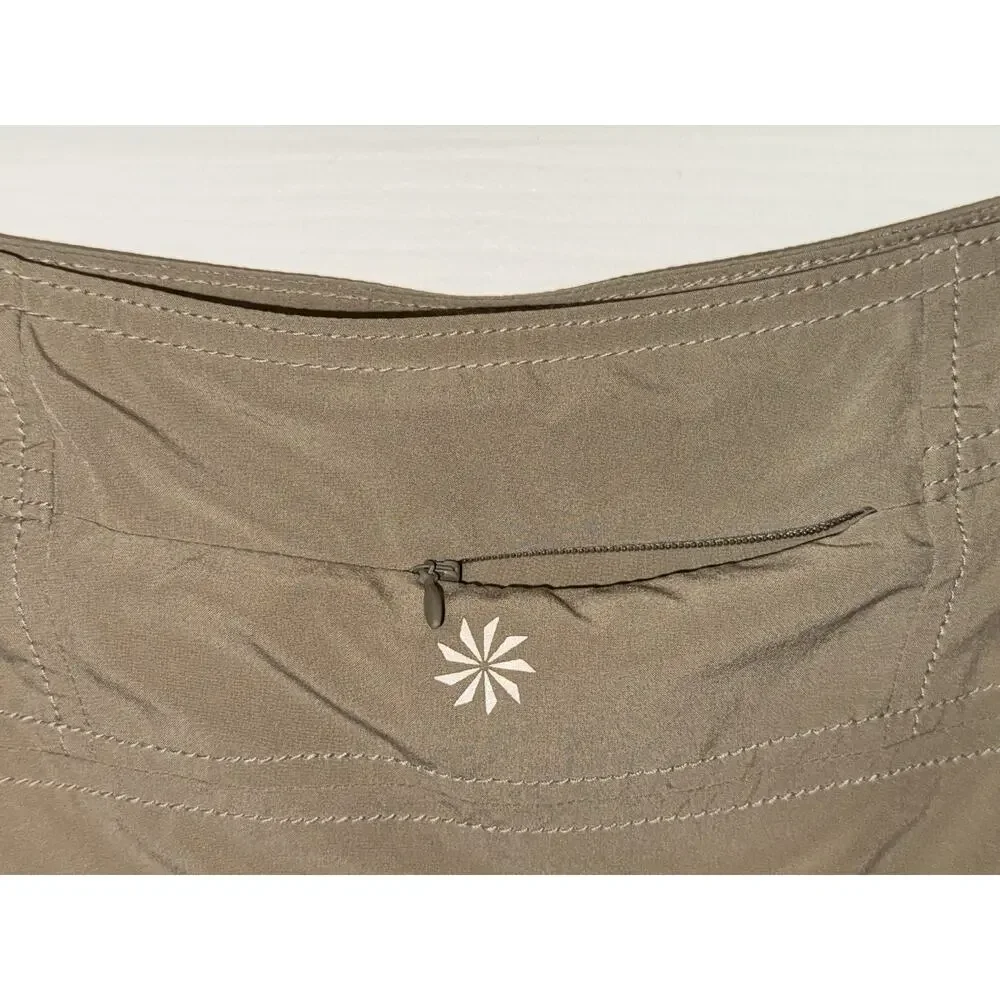 Athleta Womens Everyday Skort Sz 8 Classic Taupe Stretch #983365 Active Side Zip - Picture 5 of 11